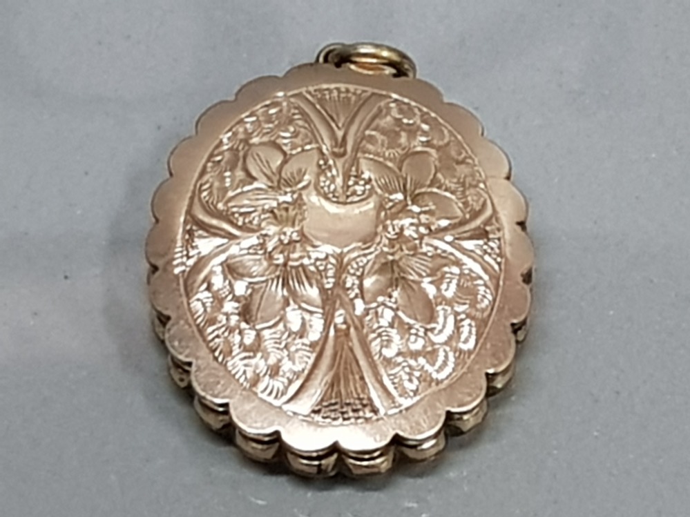 OVAL ORNATE LOCKET PINEH PECK - Image 3 of 3