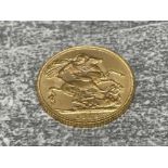 22CT GOLD 1912 FULL SOVEREIGN COIN