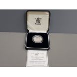 ROYAL MINT SILVER PROOF PIEDFORT £2 COIN IN ORIGINAL CASE WITH COA