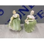 2 ROYAL DOULTON FIGURES INCLUDING FAIR LADY AND CLARISSA NO DAMAGE OR CHIPS