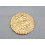 22CT GOLD 1918 SOVEREIGN COIN