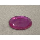 3.91CT NATURAL RUBY STONE 15.67 X 12.70 X 1.60MM CERTIFICATE NUMBER 22309