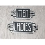 ART DECO STYLE MEN AND LADIES SIGN