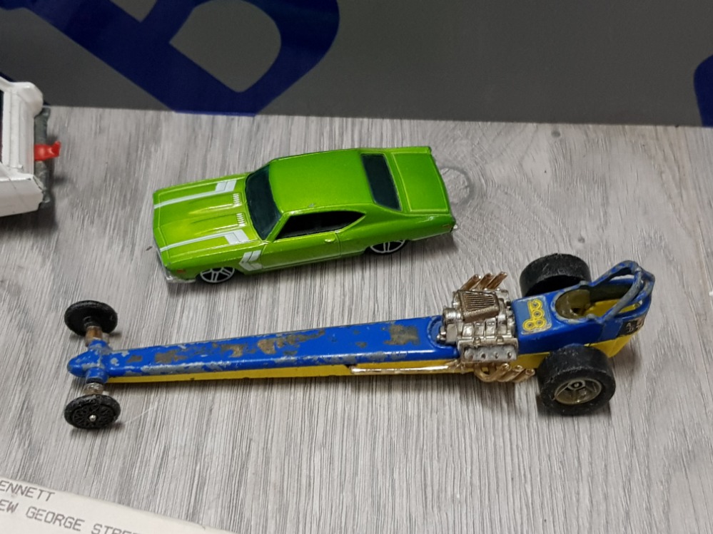 COLLECTION OF VINTAGE DIE CAST VEHICLES INCLUDING CORGI, MATCHBOX AND HOT WHEELS ETC - Image 3 of 7