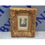 ORNATE GILT FRAMED OIL PAINTING 21 X 26 CM