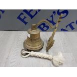 ANTIQUE BELL WITH ANCHOR MS BREMEN 1911, POSSIBLY A SHIPS BELL