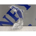 WATERFORD CRYSTAL DOLPHIN ORNAMENT 14CM