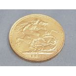 22CT GOLD 1888 FULL SOVEREIGN COIN