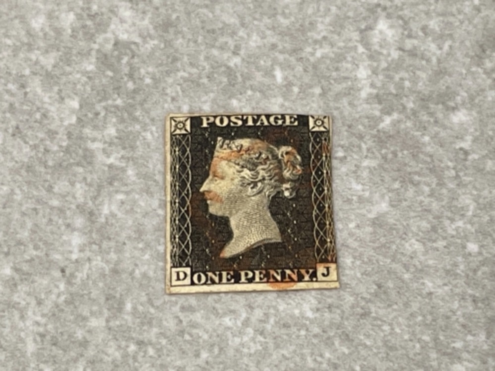 QUEEN VICTORIA ONE PENNY BLACK STAMP 1840