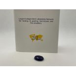 OVAL BLUE SAPPHIRE GEMSTONE IDT CERTIFIED 24.52CT