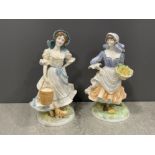 2 ROYAL DOULTON OLD COUNTRY WAYS FIGURES IN GOOD CONDITION