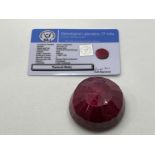 HUGE COLLECTABLE RUBY GEMSTONE CERTIFIED 641CT