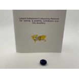 BLUE SAPPHIRE GEMSTONE IDT CERTIFIED 9.43CT