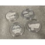 COINS AUSTRIA 500 SCHILLINGS 4 COMPRISING 1986, 87, 88 AND 1997 ALL SILVER PROOF