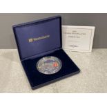 SILVER PROOF £10 COIN FIVE OUNCES OF SILVER 2005 GIBRALTAR TROOPING THE COLOUR