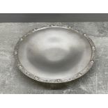 SUPERB LINDISFARNE PATTERN SILVER HALLMARKED FOOTED DISH WILLIAM WALKER LONDON 1944 326.4G