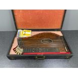 J MIGHL & SOHN AUTOHARP AND ZITHER IN ORIGINAL CASE