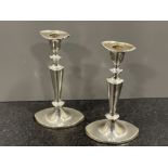 PAIR OF SILVER HALLMARKED CANDLE STICKS 730.9G