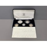 ROYAL MINT UK 2007 PIEDFORT COLLECTION IN CASE UNC WITH COA