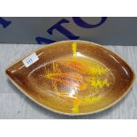 POOLE POTTERY AEGEAN TEAR SHAPED DISH