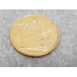 22CT GOLD 1887 FULL SOVEREIGN COIN