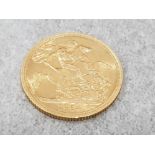 22CT GOLD 1964 FULL SOVEREIGN COIN