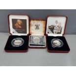 ROYAL MINT SILVER PROOF 250TH ANNIVERSARY OF SAMUEL JOHNSONS DICTIONARY 50P PIECE TOGETHER WITH