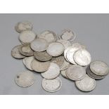 35 EDWARDIAN AND VICTORIAN SIXPENCE PIECES VERY BADLY WORN 88G