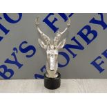 VINTAGE DECORATIVE METAL STAGS HEAD TABLE PIECE