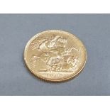 22CT GOLD 1900 FULL SOVEREIGN COIN