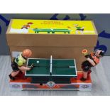 PLAYING PING PONG MODERN FIGURE IN BOX