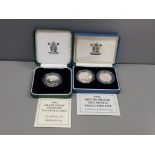 ROYAL MINT SILVER PROOF 1992 TWO PIECE 10P COIN SET TOGETHER WITH ROYAL MINT SILVER PROOF 1992 10P