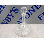 CRYSTAL GLASS SHIPS DECANTER MADE IN POLAND