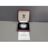 ROYAL MINT SILVER PROOF PIEDFORT 1992-1993 50P PIECE IN ORIGINAL CASE WITH COA