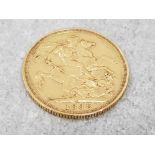 22CT GOLD 1888 FULL SOVEREIGN COIN STRUCK IN SYDNEY