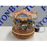 MR CHRISTMAS TRIPLE DECKER MUSICAL CAROUSEL IN WORKING ORDER