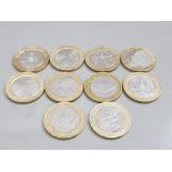 COLLECTION OF COLLECTABLE £2 COINS
