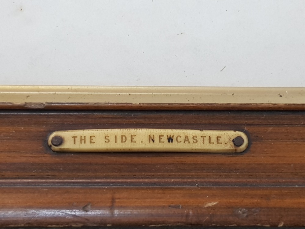 SIGNED HAND TINTED J W CARMICHAEL BLOCK PRINT OF THE SIDE NEWCASTLE - Image 3 of 6