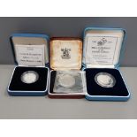ROYAL MINT SILVER PROOF 50TH ANNIVERSARY OF THE UNITED NATIONS TWO POUND COIN TOGETHER WITH ROYAL