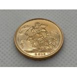 22CT GOLD 2013 FULL SOVEREIGN COIN UNC