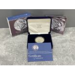 ROYAL MINT 2001 SILVER PROOF VICTORIAN ANNIVERSARY CROWN £5 COIN IN ORIGINAL BOX AND COA