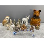 BOX OF ANIMAL ORNAMENTS