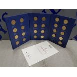 THE ROYAL MINT UK POUND COINS COLLECTION CASED