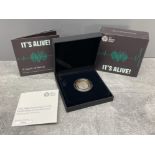 ROYAL MINT 200TH ANNIVERSARY OF THE BIRTH OF FRANKENSTEIN £2 SILVER PROOF COIN IN ORIGINAL BOX