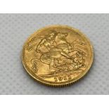 22CT GOLD 1911 FULL SOVEREIGN COIN