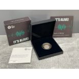 ROYAL MINT 200TH ANNIVERSARY OF THE PUBLICATION OF FRANKENSTEIN £2 SILVER PROOF COIN IN ORIGINAL BOX