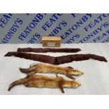 TAXIDERMY INTEREST INCLUDES FOX AND OTHER PELT SHOULDER WRAPS