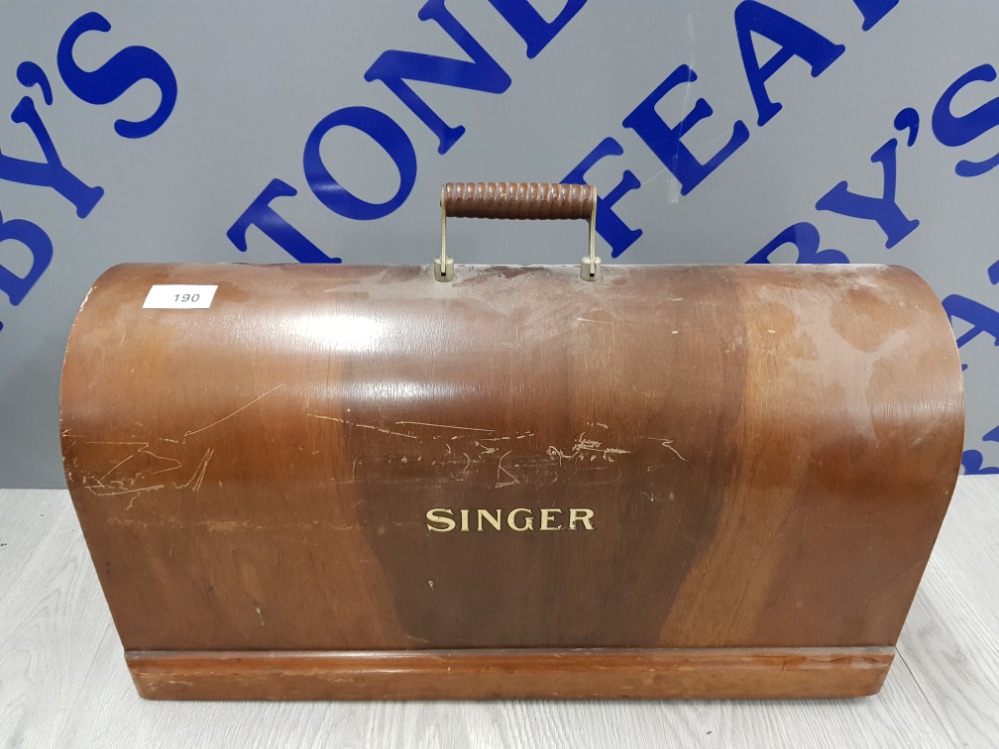 VINTAGE SINGER SEWING MACHINE - Bild 3 aus 7