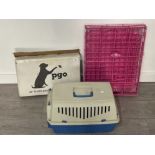 3 VARIOUS PET ENCLOSURES