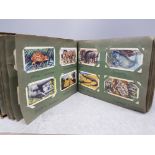 ALBUM CONTAINING WELL OVER 100 VINTAGE TEA COLLECTORS CARDS, DIFFERENT SETS INCLUDING BRITISH WILD